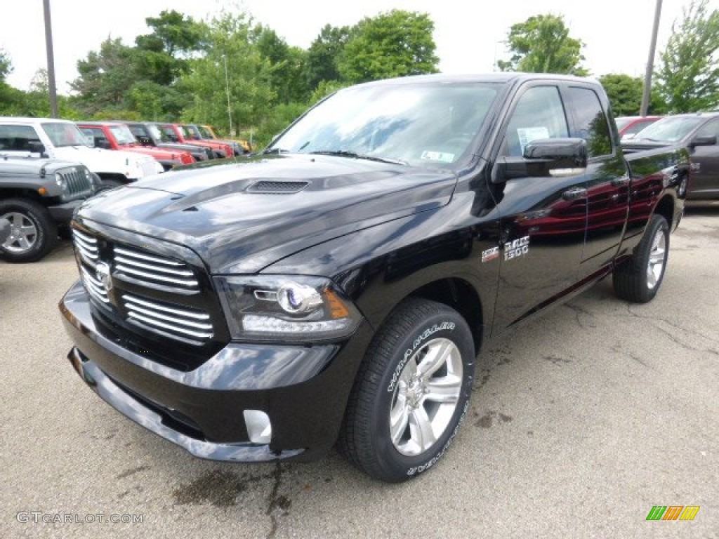 Black 2014 Ram 1500 Sport Quad Cab 4x4 Exterior Photo #95063028