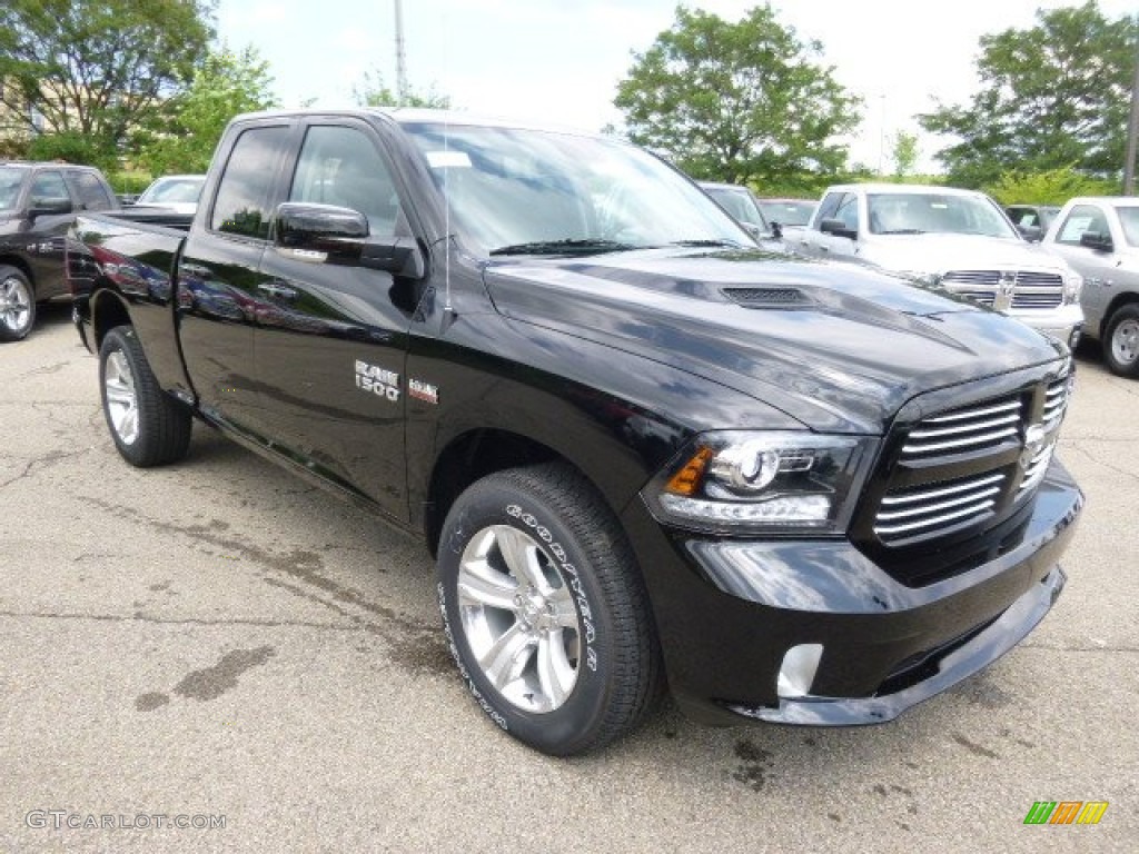 Black 2014 Ram 1500 Sport Quad Cab 4x4 Exterior Photo #95063082