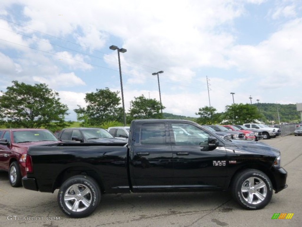 Black 2014 Ram 1500 Sport Quad Cab 4x4 Exterior Photo #95063103