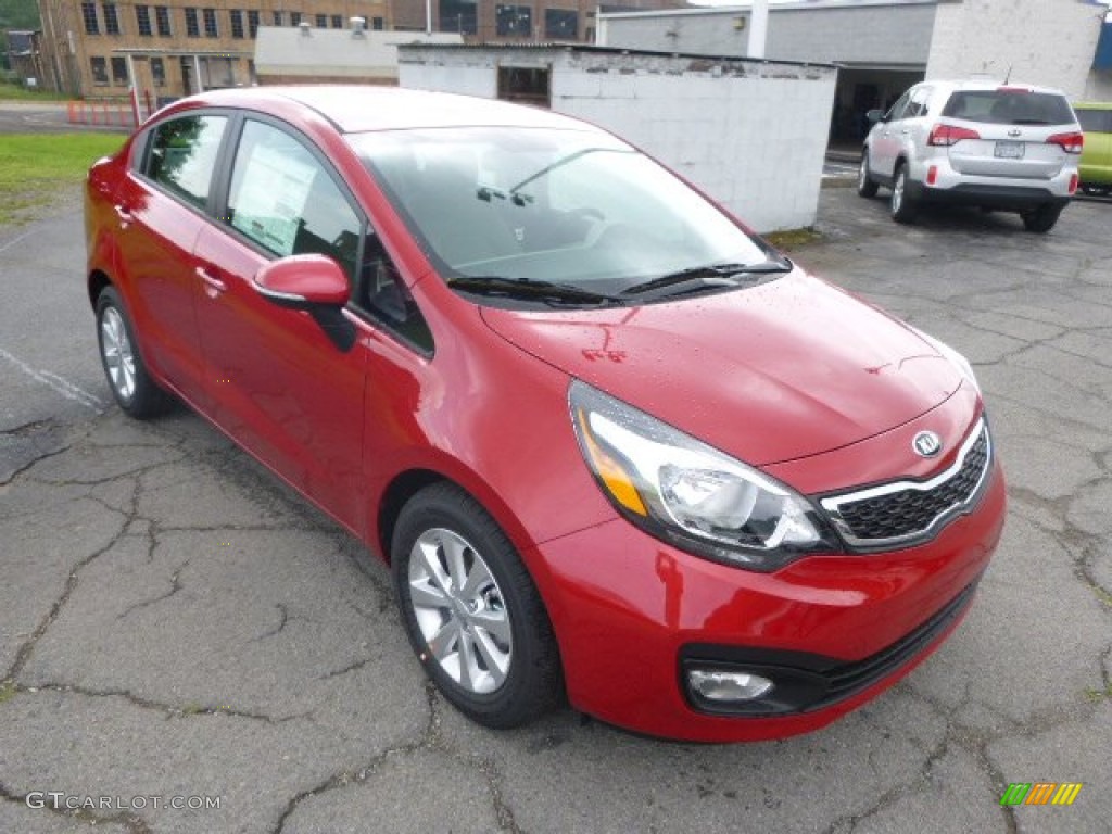 Signal Red 2014 Kia Rio EX Exterior Photo #95065806