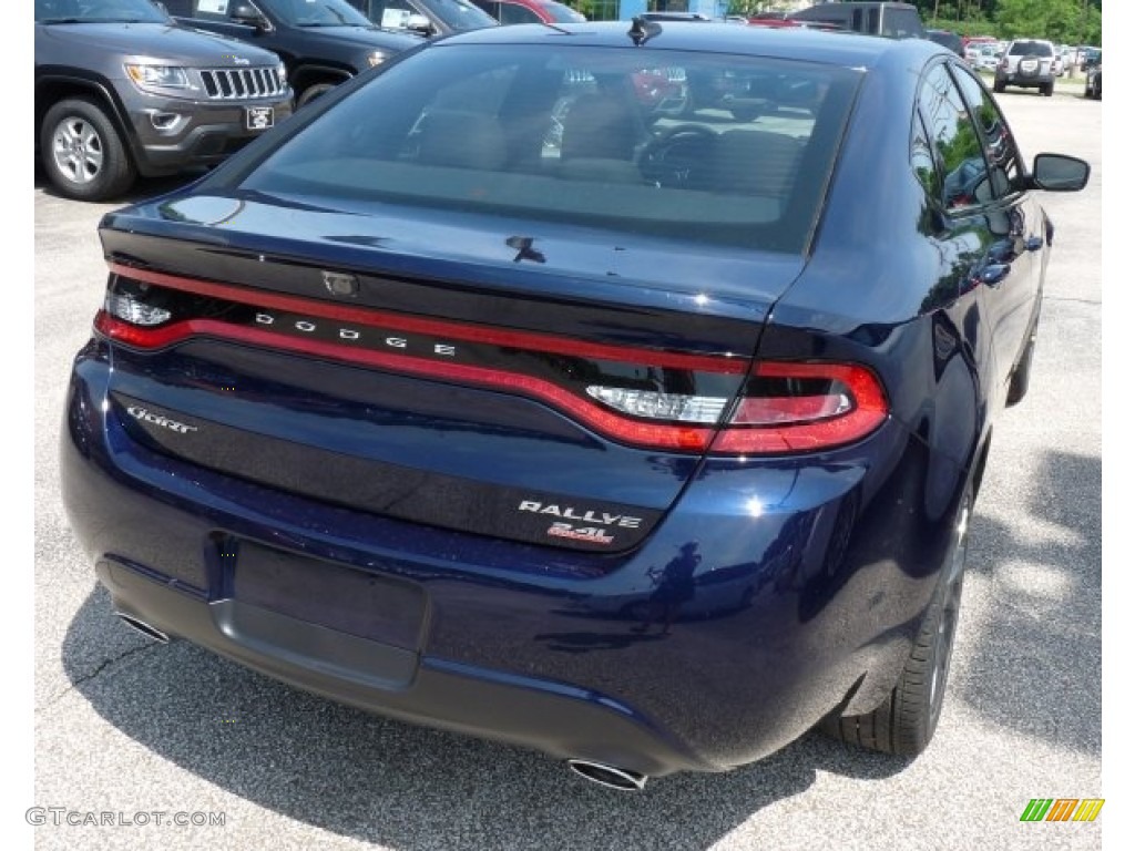 2014 Dart SXT - True Blue Pearl Coat / Black/Light Tungsten photo #2