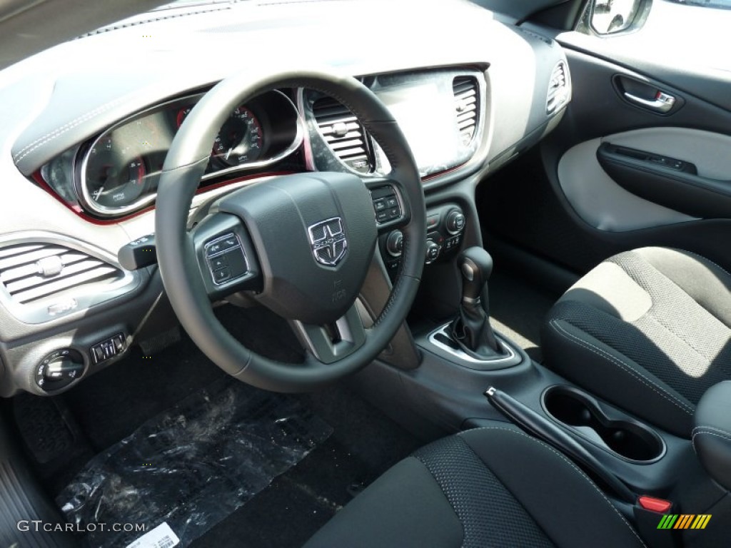 2014 Dart SXT - True Blue Pearl Coat / Black/Light Tungsten photo #4