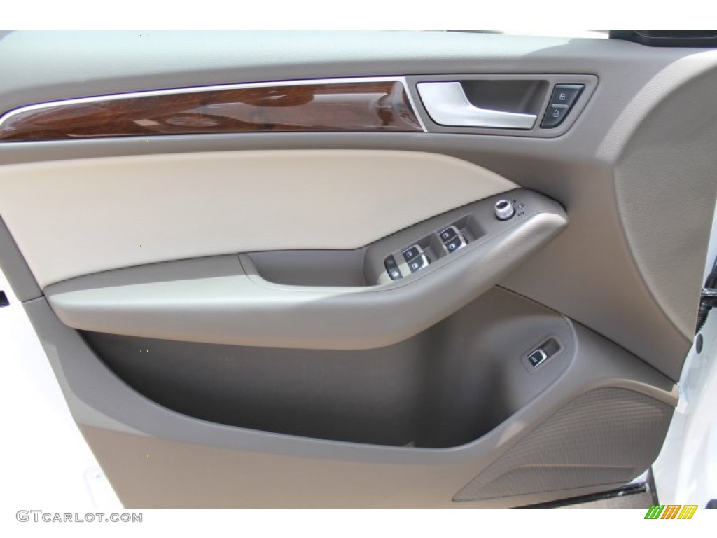 2015 Audi Q5 2.0 TFSI Premium quattro Pistachio Beige Door Panel Photo #95067426