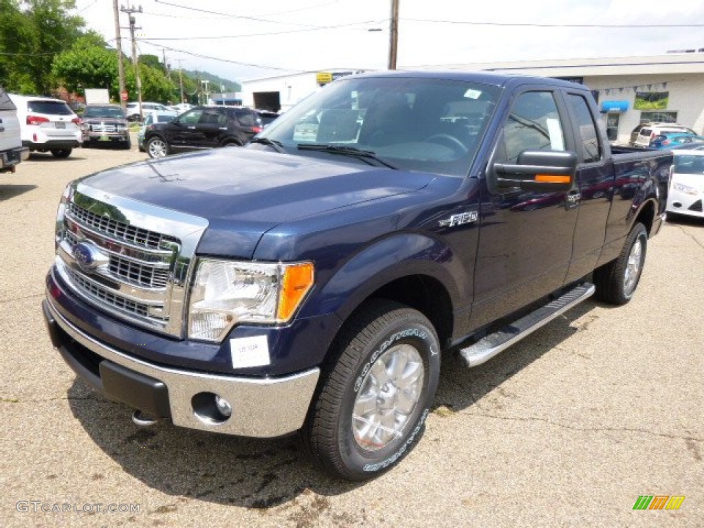 2014 F150 XLT SuperCab 4x4 - Blue Jeans / Steel Grey photo #4