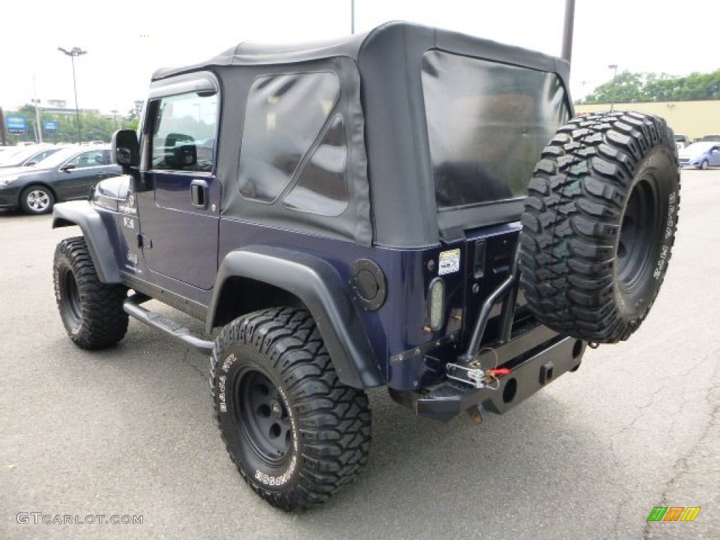 2003 Wrangler X 4x4 - Intense Blue Pearl / Dark Slate Gray photo #2