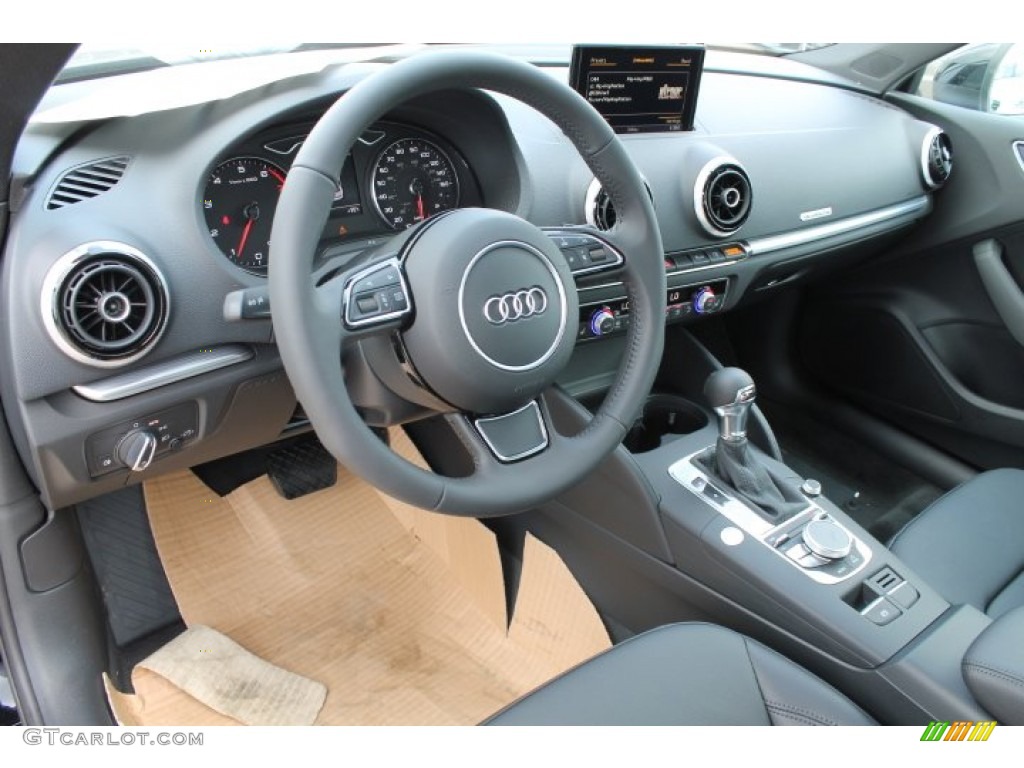 2015 Audi A3 2.0 Premium Plus quattro Black Dashboard Photo #95068326
