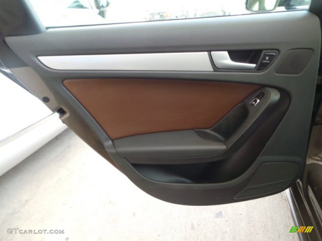 2014 A4 2.0T quattro Sedan - Dakota Grey Metallic / Chestnut Brown/Black photo #28