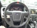 Raptor Black 2014 Ford F150 SVT Raptor SuperCab 4x4 Steering Wheel