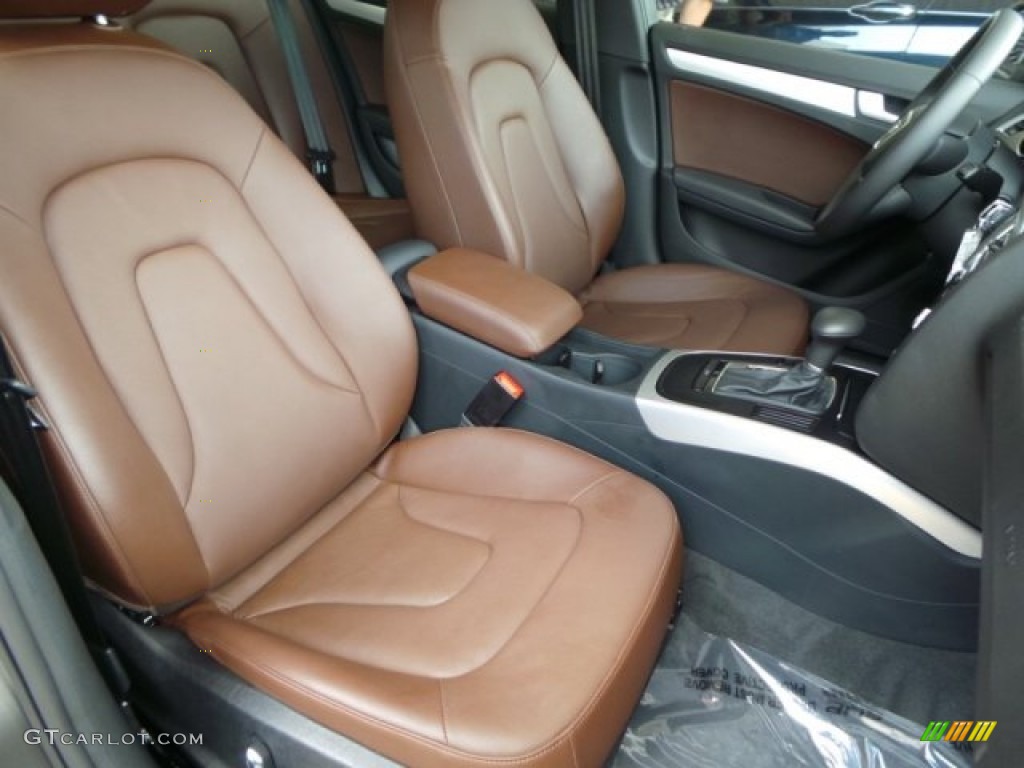2014 A4 2.0T quattro Sedan - Dakota Grey Metallic / Chestnut Brown/Black photo #37