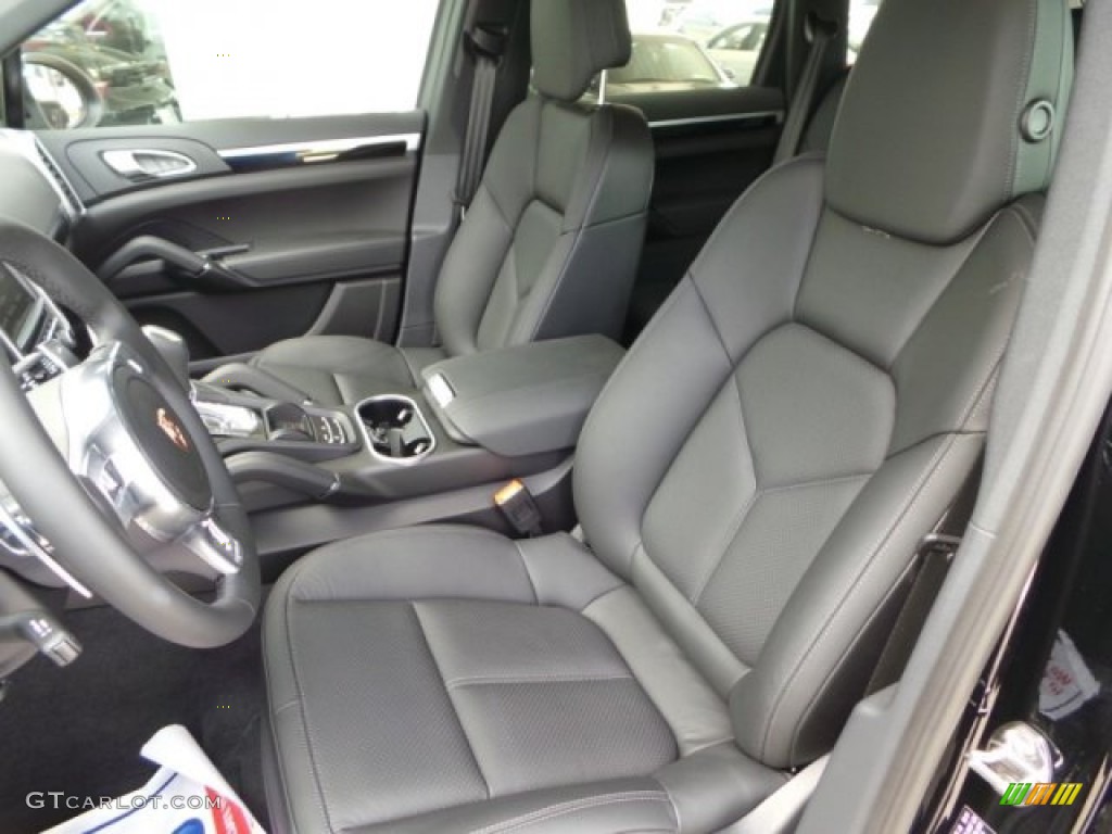 Black Interior 2014 Porsche Cayenne S Hybrid Photo #95070720