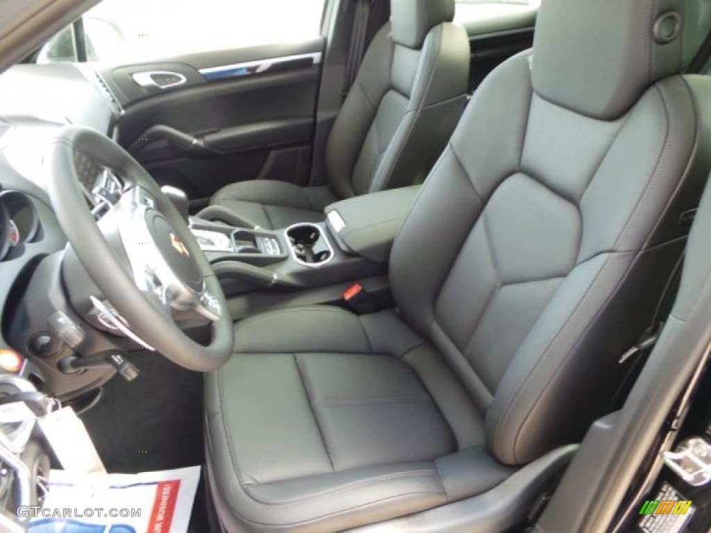 Black Interior 2014 Porsche Cayenne S Hybrid Photo #95071294