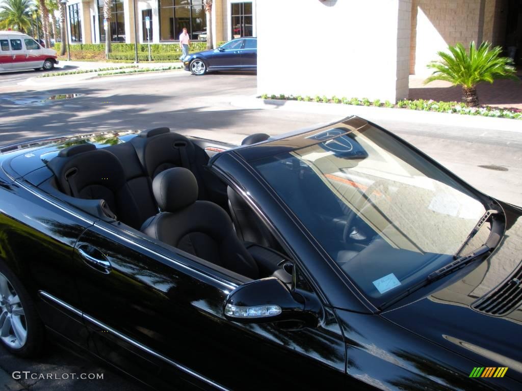 2008 CLK 350 Cabriolet - Black / Ash Grey/Black photo #12