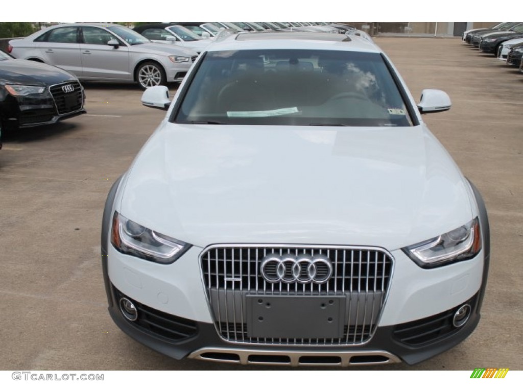 2014 allroad Premium plus quattro - Glacier White Metallic / Chestnut Brown photo #2