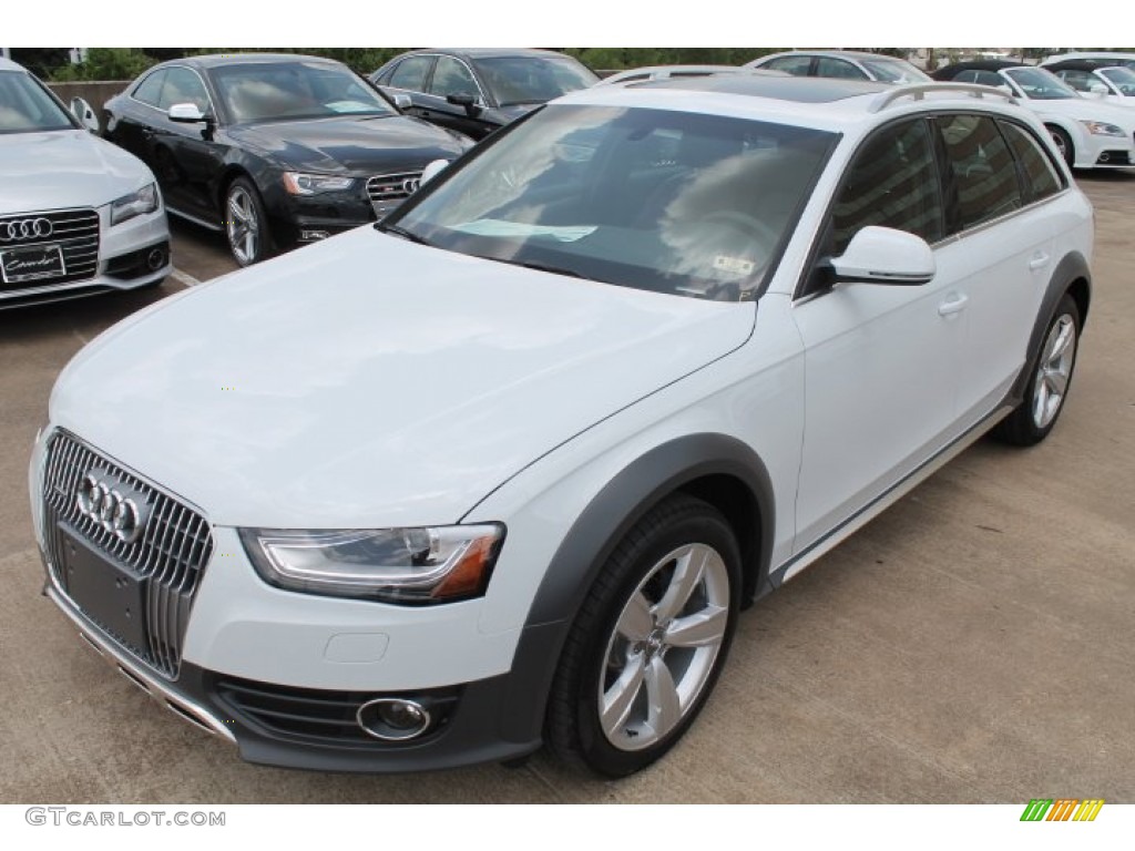 2014 allroad Premium plus quattro - Glacier White Metallic / Chestnut Brown photo #3