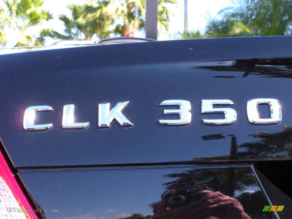 2008 CLK 350 Cabriolet - Black / Ash Grey/Black photo #14