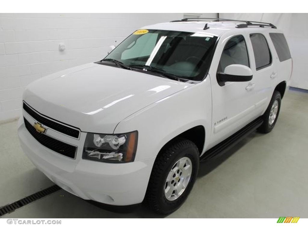 2009 Tahoe LT 4x4 - Summit White / Light Titanium photo #1