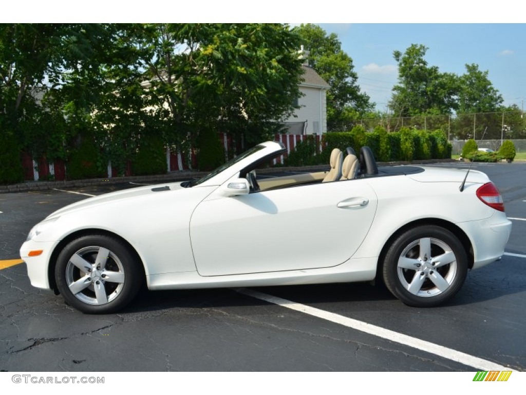 2007 SLK 280 Roadster - Arctic White / designo Sand photo #4