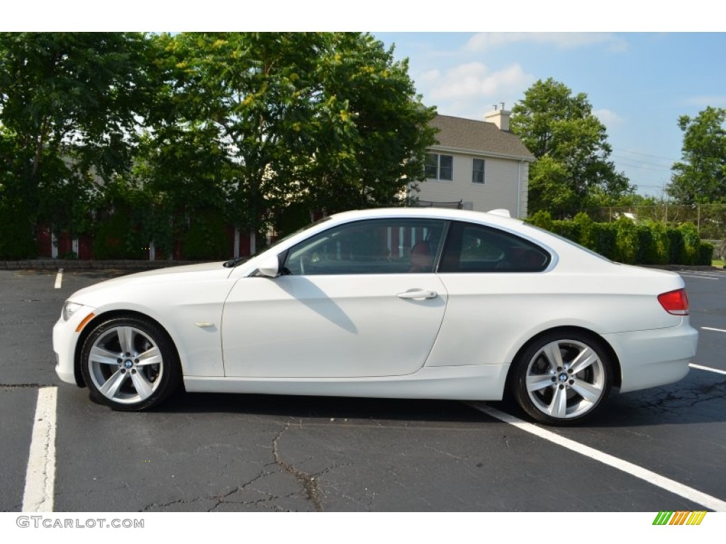 2007 3 Series 335i Coupe - Alpine White / Coral Red/Black photo #4