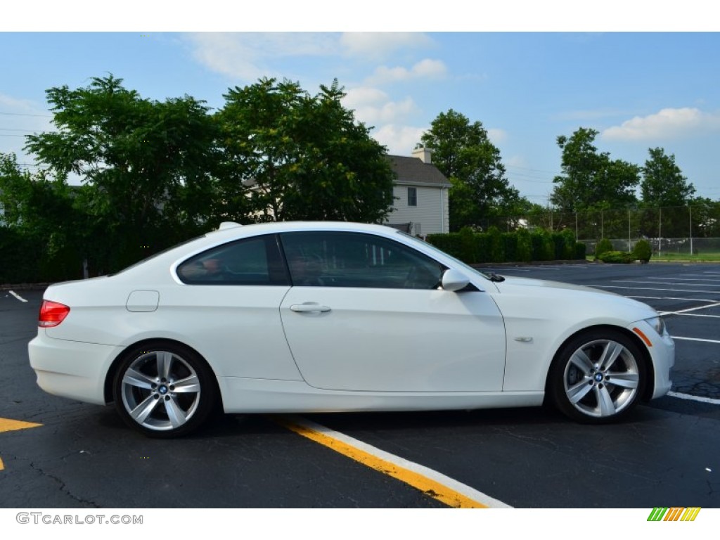 2007 3 Series 335i Coupe - Alpine White / Coral Red/Black photo #8