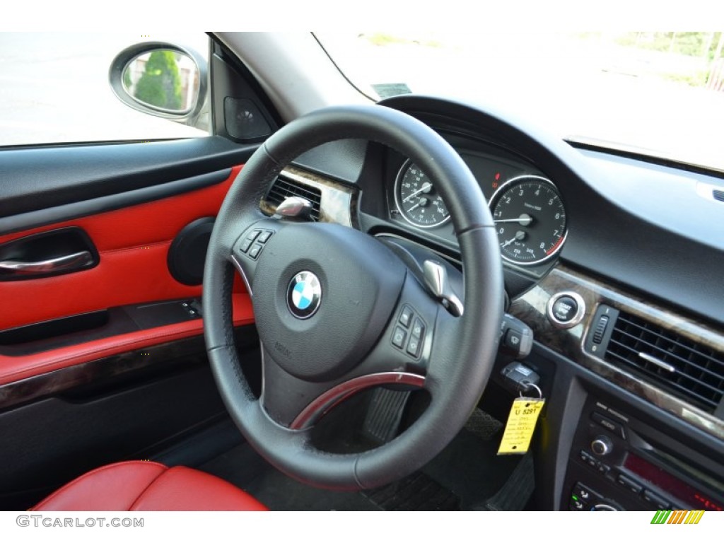 2007 3 Series 335i Coupe - Alpine White / Coral Red/Black photo #15