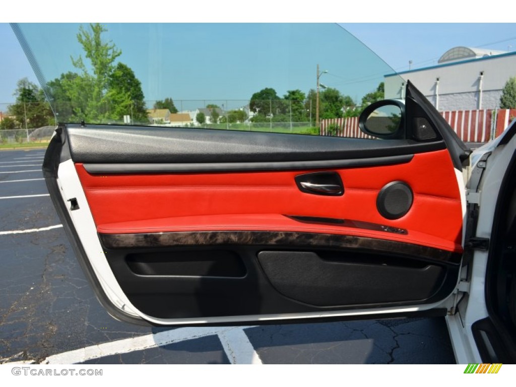 2007 3 Series 335i Coupe - Alpine White / Coral Red/Black photo #18