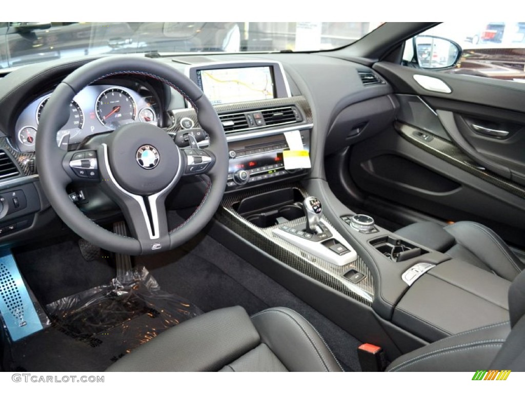 Black Interior 2015 BMW M6 Convertible Photo #95077152