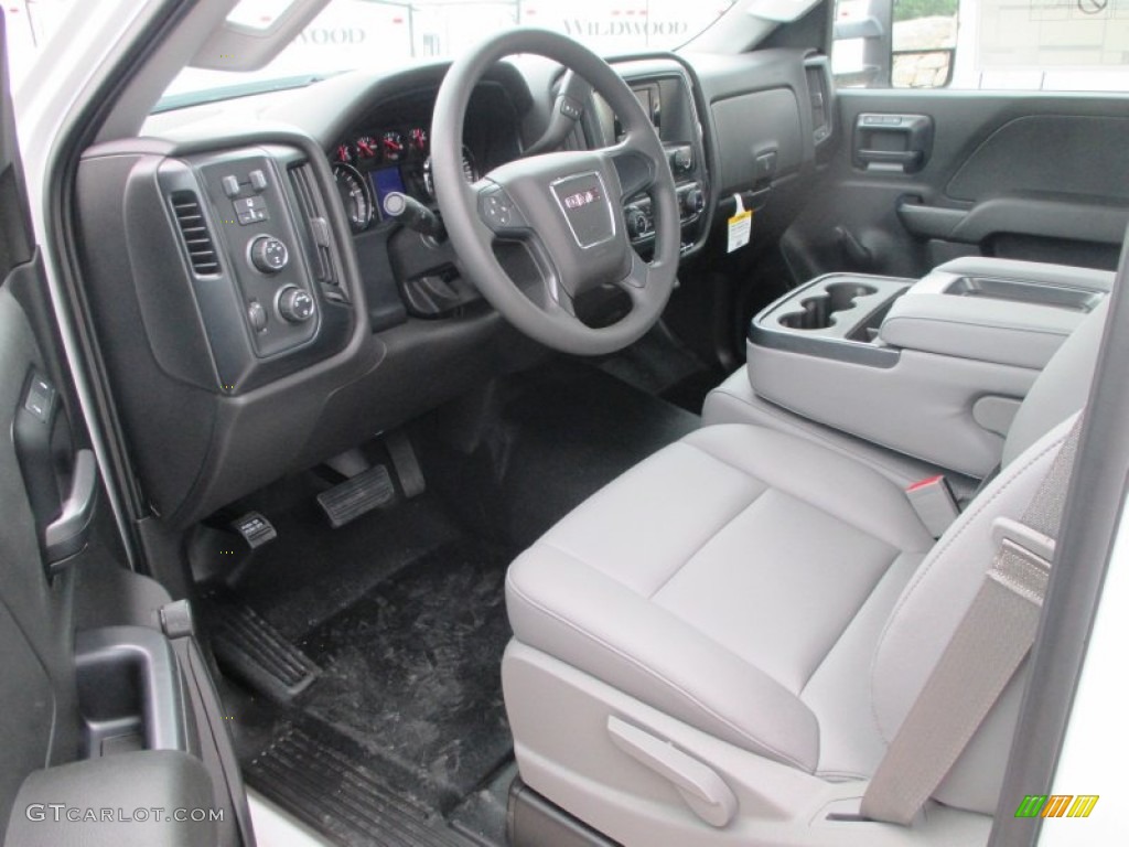 2015 GMC Sierra 3500HD Work Truck Regular Cab 4x4 Dual Rear Wheel Chassis Interior Color Photos