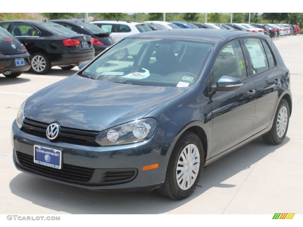 2013 Golf 4 Door - Blue Graphite Metallic / Titan Black photo #3