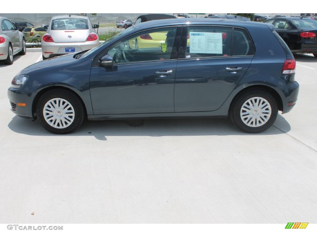 2013 Golf 4 Door - Blue Graphite Metallic / Titan Black photo #4