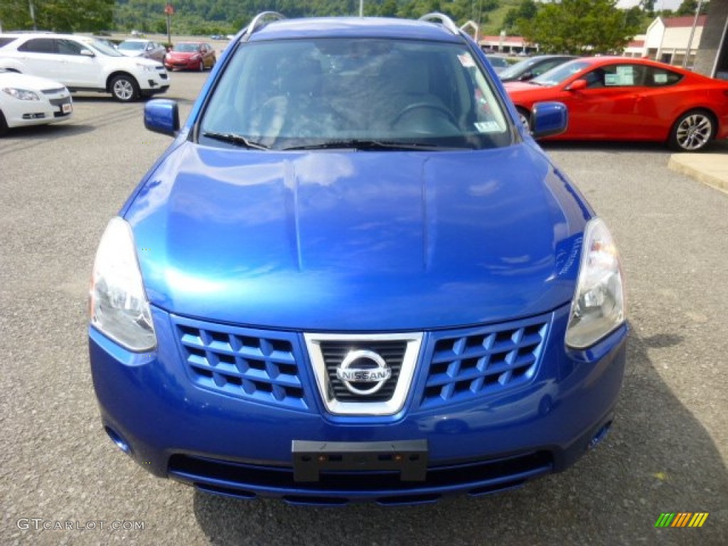 2010 Rogue SL AWD - Indigo Blue / Gray photo #2