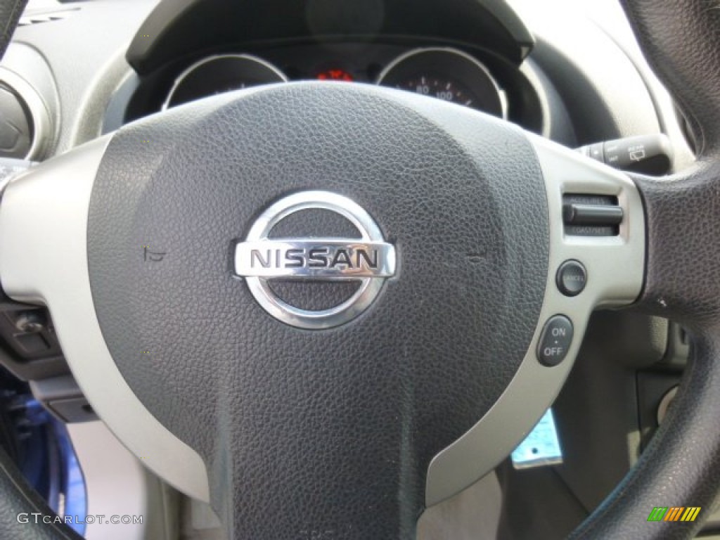 2010 Rogue SL AWD - Indigo Blue / Gray photo #18