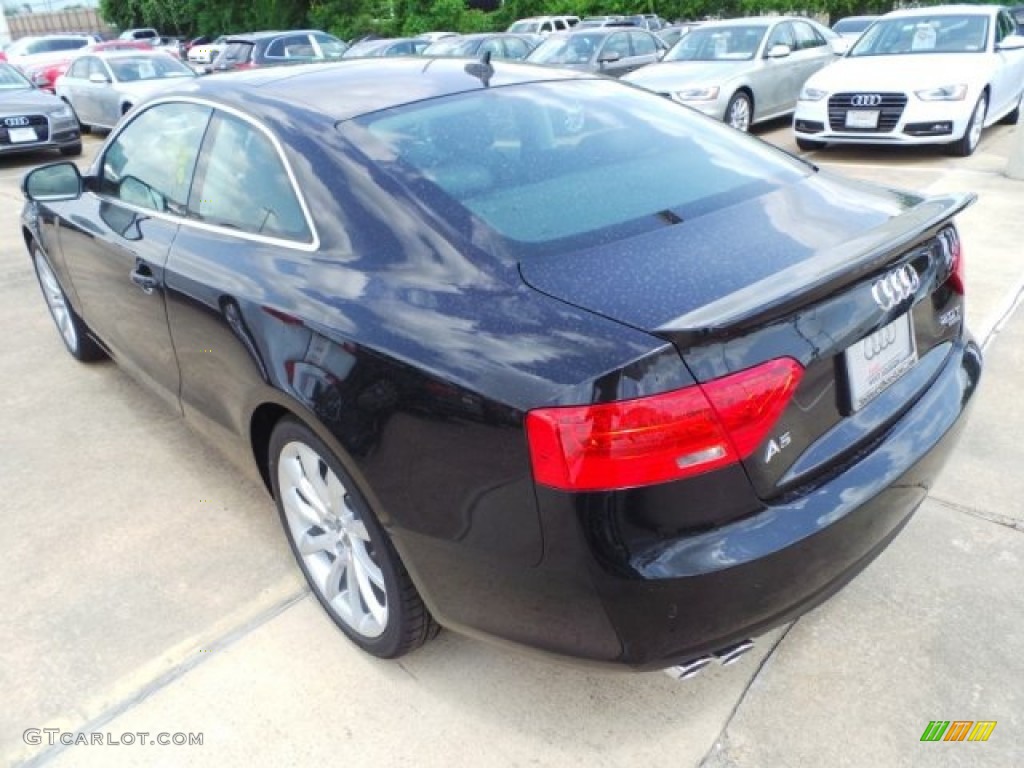 2014 A5 2.0T quattro Coupe - Phantom Black Pearl / Black photo #5