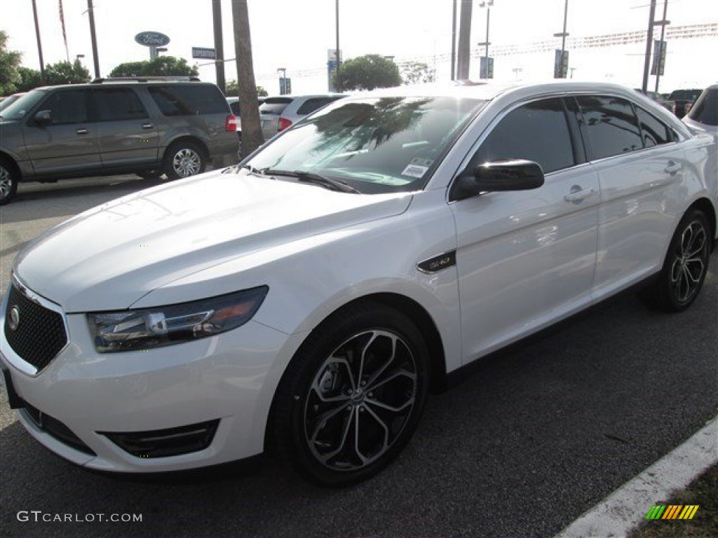 2015 Taurus SHO AWD - White Platinum Metallic / SHO Charcoal Black photo #2