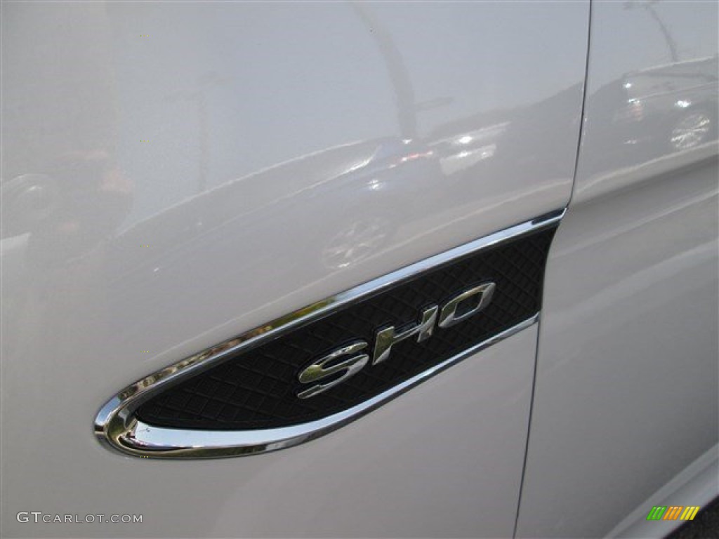 2015 Taurus SHO AWD - White Platinum Metallic / SHO Charcoal Black photo #4