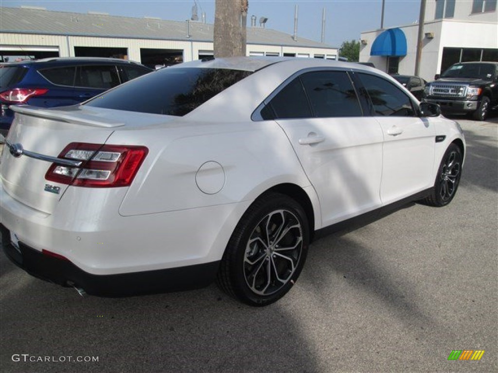 2015 Taurus SHO AWD - White Platinum Metallic / SHO Charcoal Black photo #6