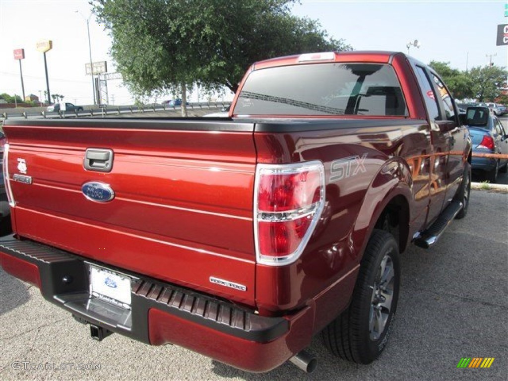 2014 F150 STX SuperCab - Sunset / Steel Grey photo #8