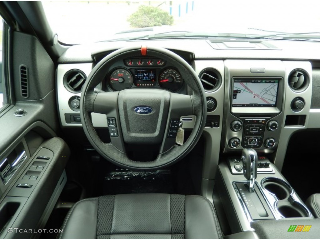 2014 Ford F150 SVT Raptor SuperCrew 4x4 Raptor Black Dashboard Photo #95081529