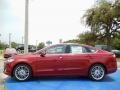 2014 Ruby Red Ford Fusion SE EcoBoost  photo #2