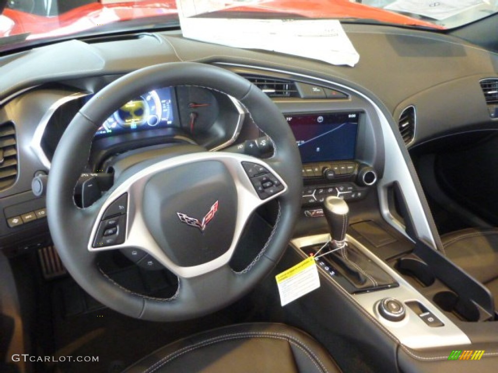 2014 Chevrolet Corvette Stingray Convertible Jet Black Dashboard Photo #95084017