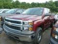 2014 Deep Ruby Metallic Chevrolet Silverado 1500 WT Double Cab 4x4  photo #1