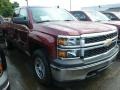 2014 Deep Ruby Metallic Chevrolet Silverado 1500 WT Double Cab 4x4  photo #2