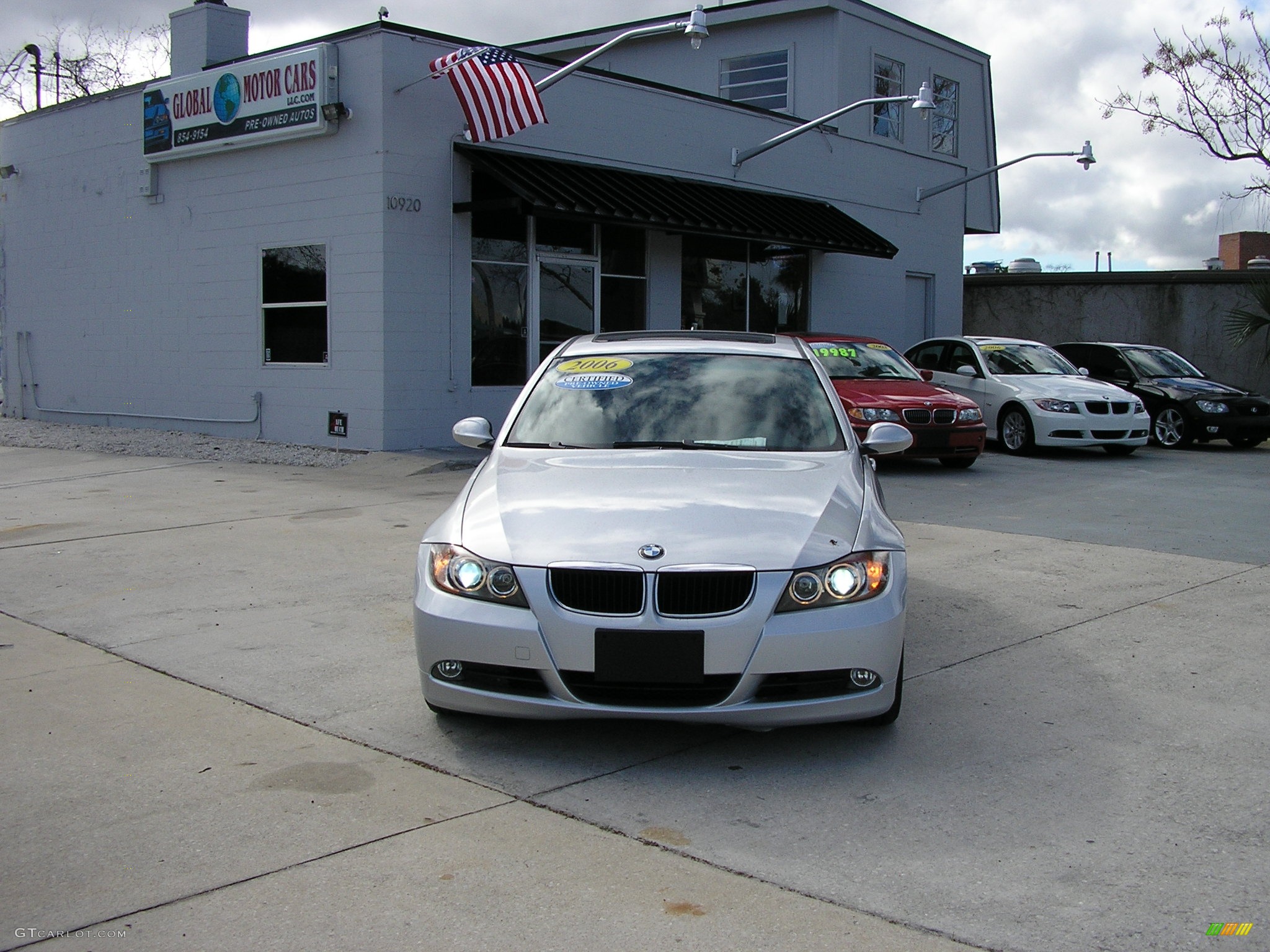 2006 3 Series 325i Sedan - Titanium Silver Metallic / Black photo #2