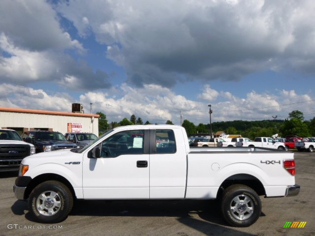 2014 F150 XL SuperCab 4x4 - Oxford White / Steel Grey photo #5