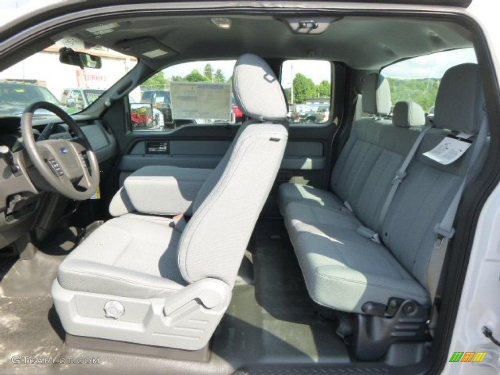 2014 F150 XL SuperCab 4x4 - Oxford White / Steel Grey photo #12