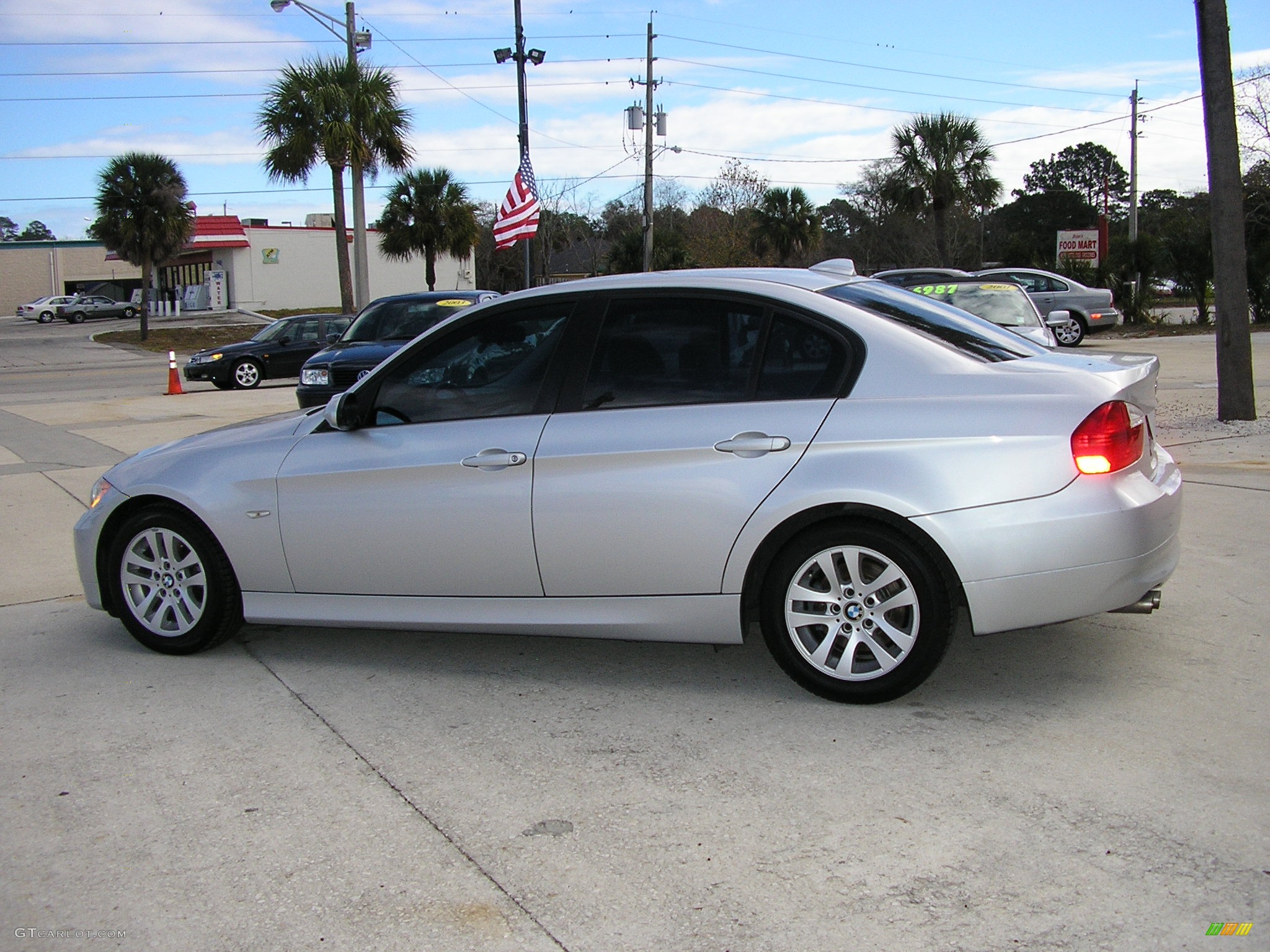 2006 3 Series 325i Sedan - Titanium Silver Metallic / Black photo #4