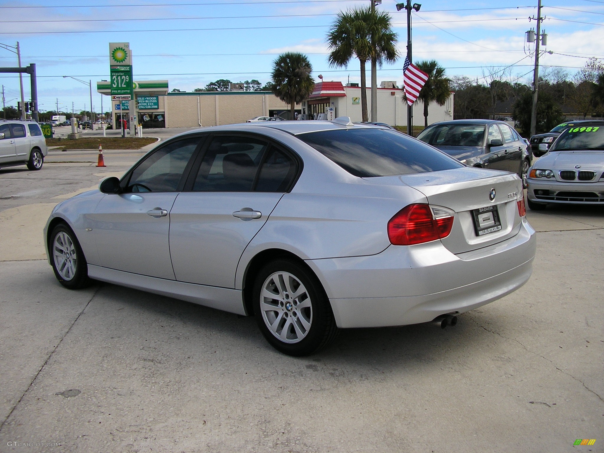 2006 3 Series 325i Sedan - Titanium Silver Metallic / Black photo #5