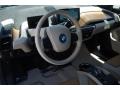 Giga Cassia Natural Leather/Carum Spice Grey Wool Cloth Dashboard Photo for 2014 BMW i3 #95105250