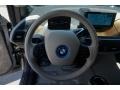 Giga Cassia Natural Leather/Carum Spice Grey Wool Cloth Steering Wheel Photo for 2014 BMW i3 #95105318