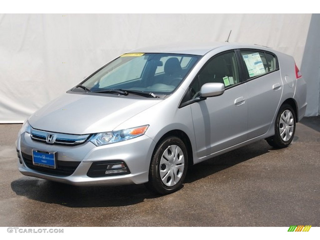 2014 Insight LX Hybrid - Alabaster Silver Metallic / Gray photo #3