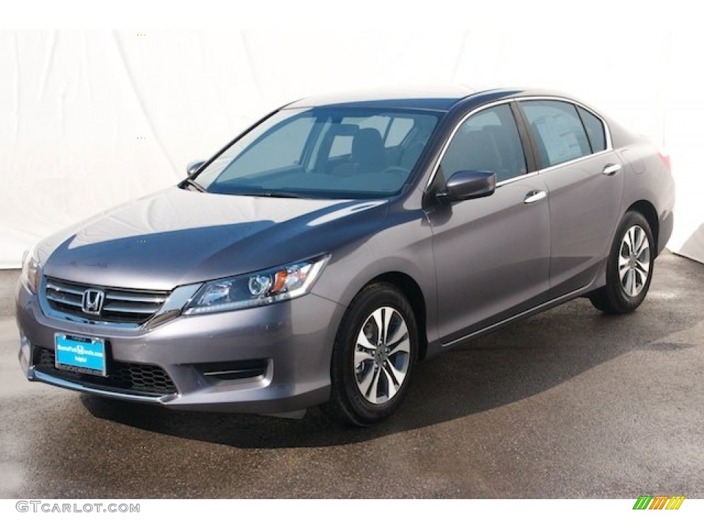 2014 Accord LX Sedan - Modern Steel Metallic / Black photo #3